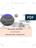 Racionalna Mehanika Za Studente Matematike - A. Baksa, S. Simic PDF