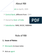 Role of RBI in Indian Economy