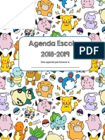 Pokemon Agenda Escolar