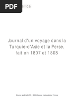 Ange de Gardane, Journal D'un Voyage Dans La Turquie - D'Asie Et La Perse Fait en 1807 Et 1808