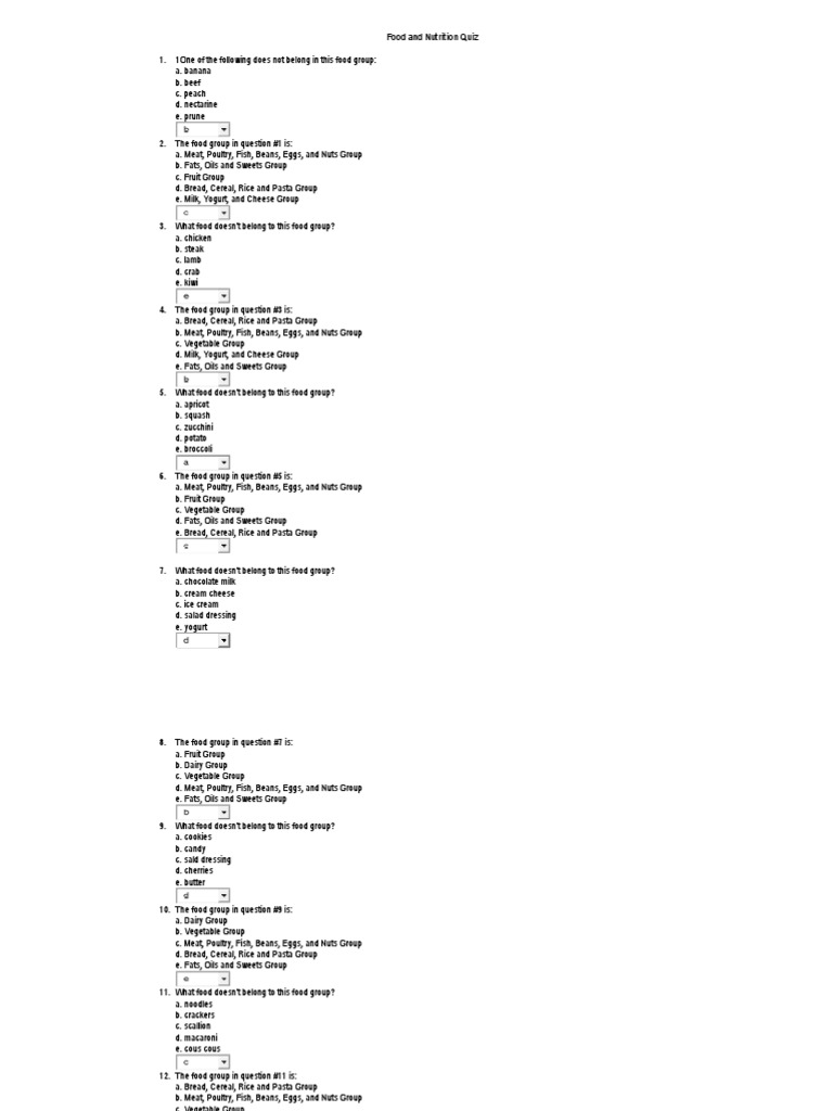 NUTRITION QUIZ QUESTIONS AND ANSWERS PDF PHILIPPINES visual data 2