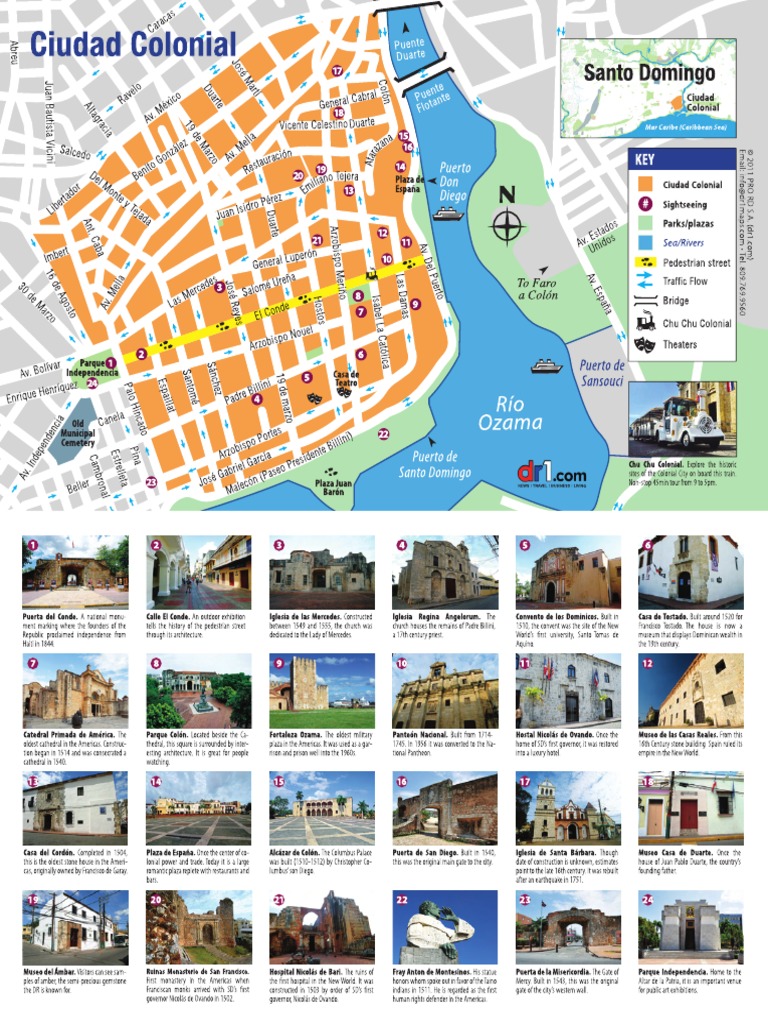 Mapa Zona Colonial Santo Domingo, RD PDF