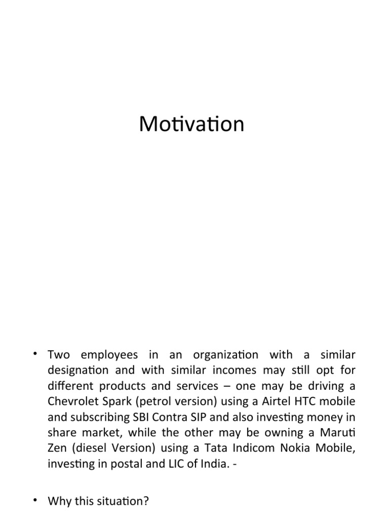 Motivation Pdf Motivation Industrial And Organizational Psychology