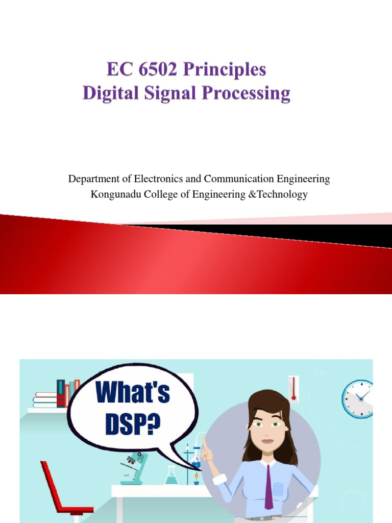 Digital Signal Processing Introduction Part PDF Digital Signal