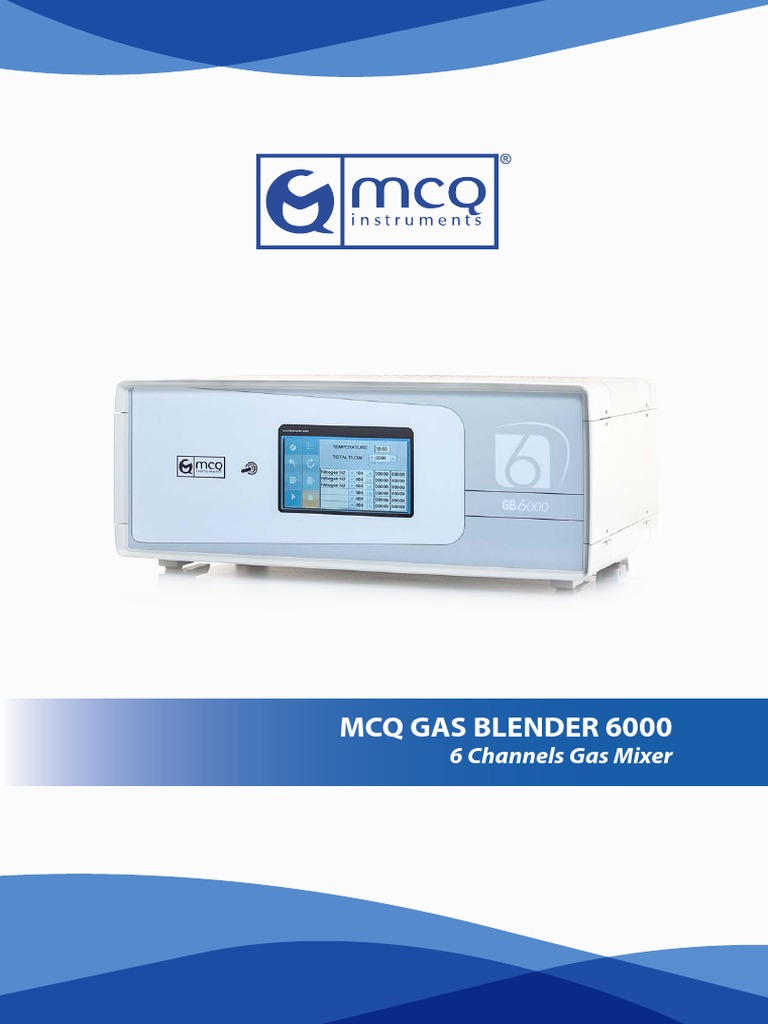 MCQ Gas Blender 6000 PDF Gases Programmable Logic Controller