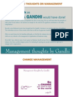 Gandhian Thoughts On Management