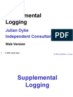 Supplemental Logging: Julian Dyke Independent Consultant