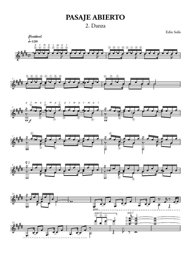 Pasaje Abierto Danza Pdf Edin Solis Nombre Mathematiques Elementaires
