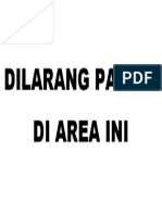 Dilarang Parkir