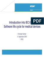 Introduction Into IEC 62304 Software Life Cycle For