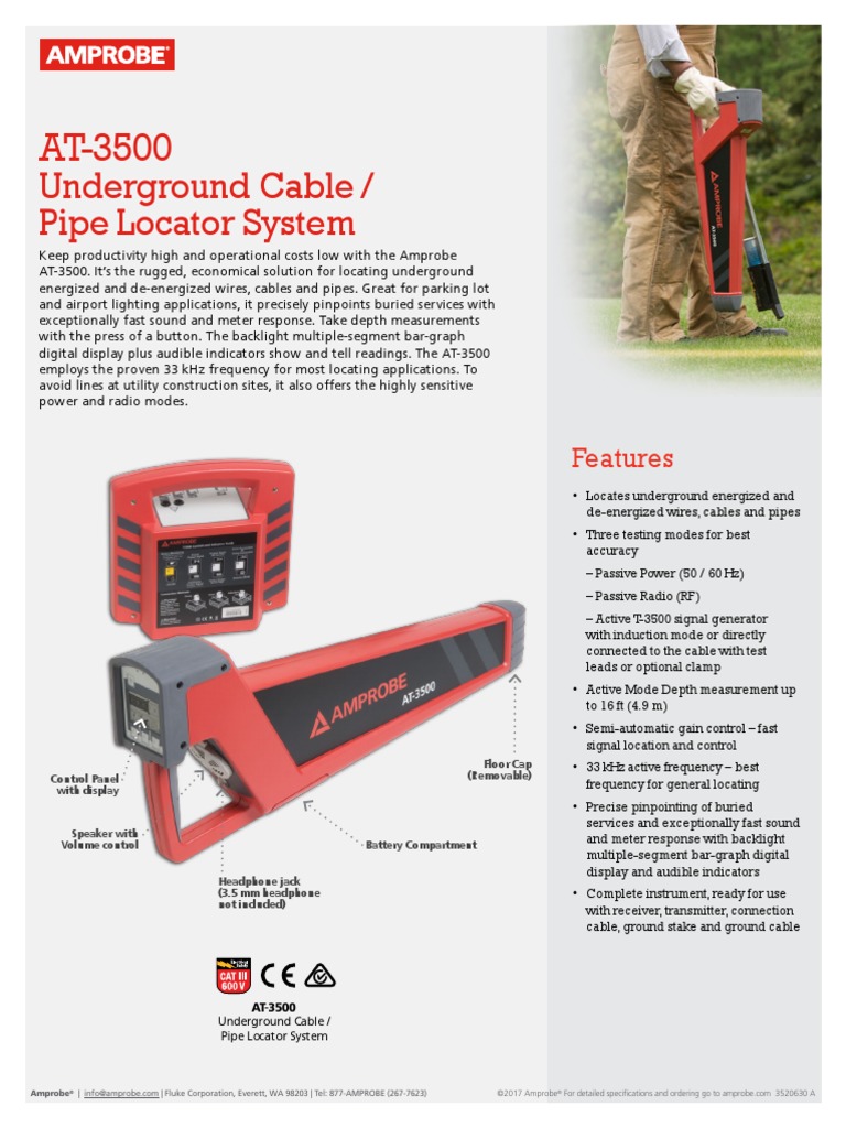 Underground Cable / Pipe Locator System Features PDF Hertz