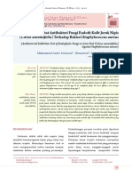 Uji Daya Hambat Antibakteri Fungi Endofit Kulit Jeruk Nipis (Citrus Aurantifolia) Terhadap Bakteri Staphylococcus Aureus