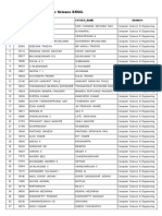 Computer Science ENGG. DIPLOMA FIRST LIST