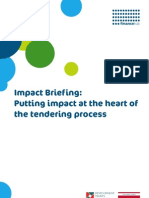 Impact Briefing: Putting Impact at The Heart of The Tendering Process