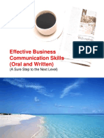 Effective Business Communication Skills (Oral and Written) : (A Sure Step To The Next Level)