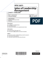 ML 3 15 Principles of Leadership and Management Practice Test