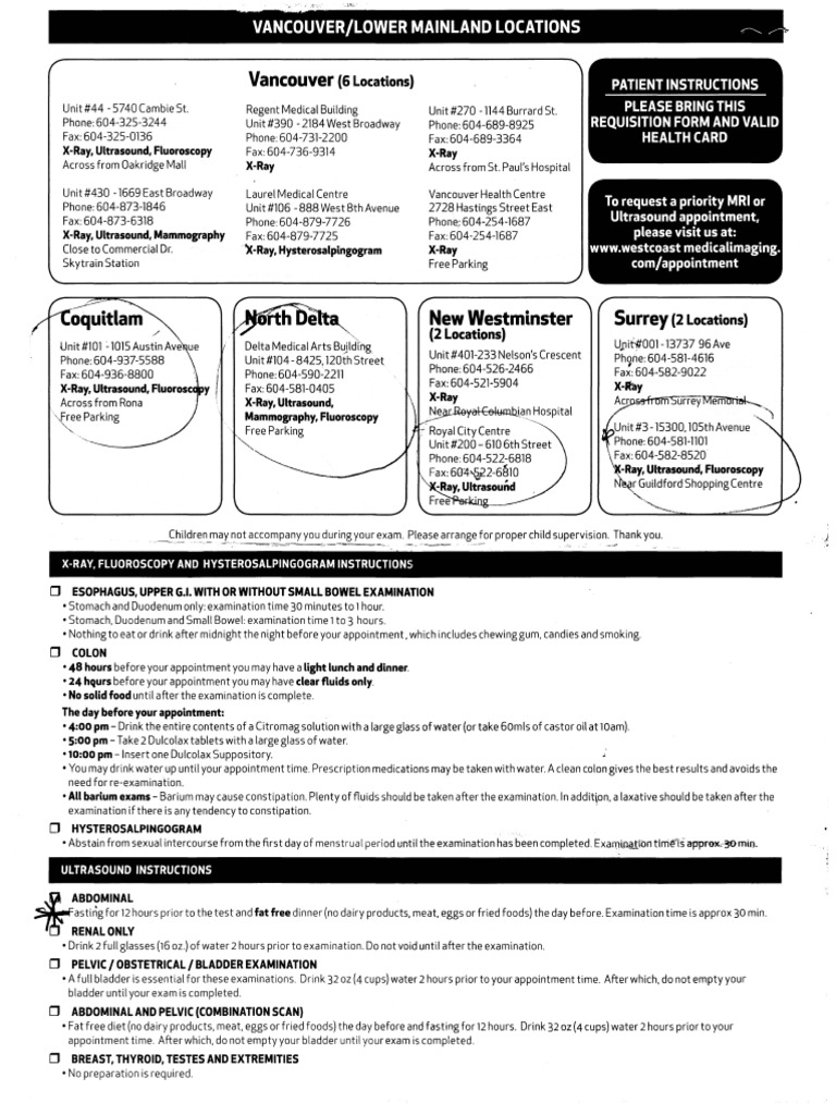 LifeLabs Locations 2017 PDF