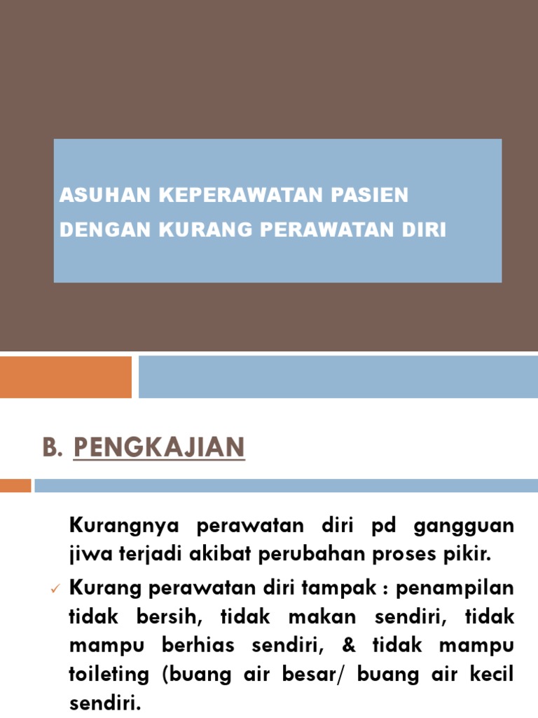 Askep Defisit Perawatan Diri PDF