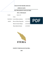 Program Studi Teknik Geologi Jurusan Sains Laporan Praktikum Geologi Fisik Peta Topografi