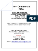 Techno-Commercial Offer from Chetna Hi-Tech Engineers