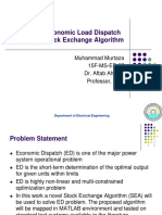 Solution of Economic Load Dispatch Problem by Stock Exchange Algorithm