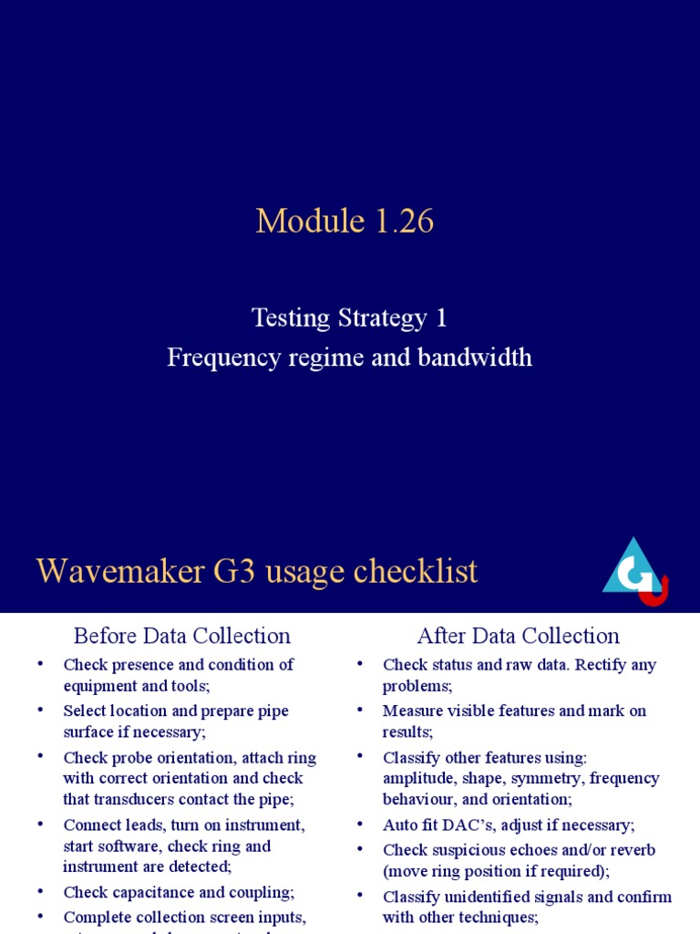 Testing Strategy 1 Frequency Regime and Bandwidth | PDF | Ultrasound ...