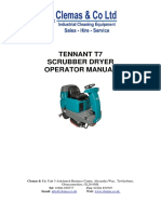 Tennant T7 Operator Manual