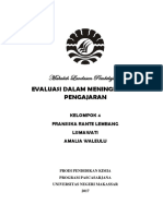 Makalah Evaluasi Program Pengajaran