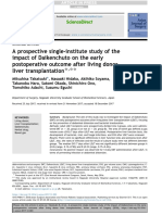 A Prospective Single-Institute Study of The Impact of Daikenchuto On The Early Postoperative Outcome After Living Donor Liver Transplantation