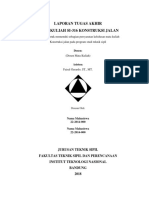 Format Konstruksi Jalan Asisten Faisal Gerardo - Sabtu