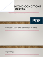 Critical Mixing Conditions, Binodal, Spinodal: Calculation of Phase Diagrams From Thermodynamic Data