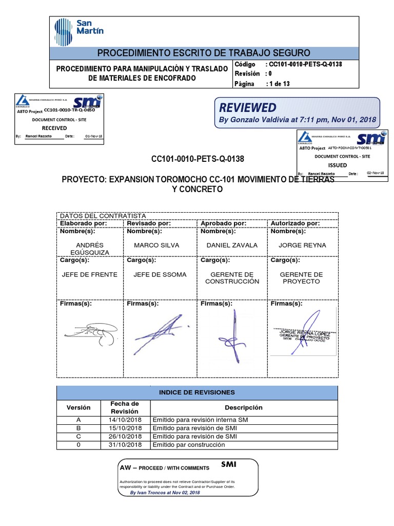 CC101 0010 Pets Q 0138 - 0 - Aw PDF | PDF | Andamio | Residuos