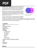 Set Theory: A Venn Diagram Illustrating The Intersection of Two Sets