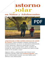 Trastorno Bipolar en Niños y Adolescentes