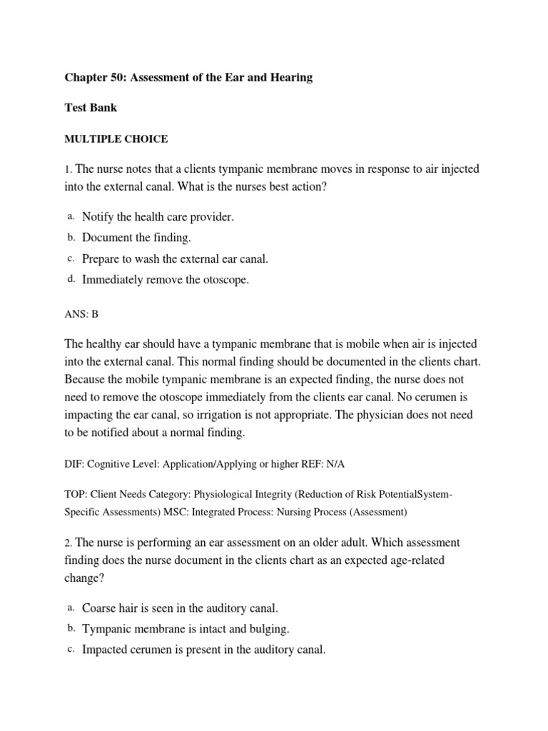Ear Assessment and Hearing Loss Insights | PDF | Hearing Loss | Ear