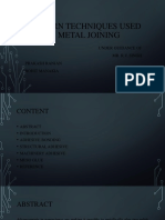 Modern Techniques Used in Metal Joining