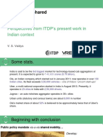 What About Shared Mobility?: Perspectives From ITDP's Present Work in Indian Context