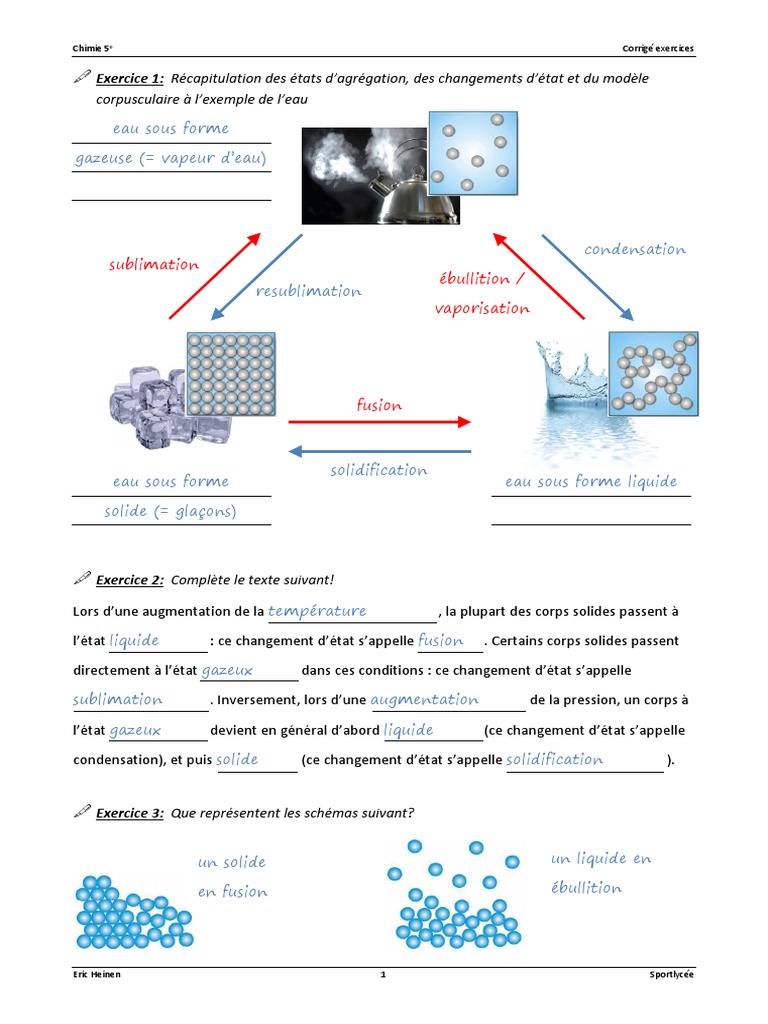 Exercices Sur La Solubilité Et Miscibilité 5ème Pdf
