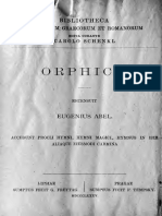 Abel Orphica 1885 PDF