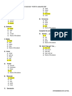 Colegio "Nuevo Amanecer": English Exam Mark The Correct Answer: 1) Soñar