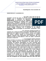 Relatório de Sindicância sobre Acidente com Veículo da SAEG