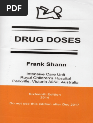Drug Dose Frank Shann Pdf