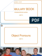 Unit 05 Vocabulary Book Object Pronoun
