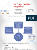 Ley de Gay- Lussacf