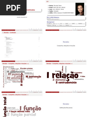 TECNICA　-DRAGON 100- Linguagens Formais e Autômatos: Revisão Completa | PDF | Lógica