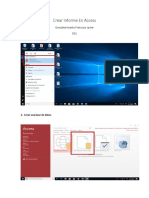 Crear Informe en Access