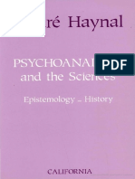 Andre Haynal-Psychoanalysis and The Sciences (1993) PDF