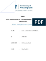 H64DS2 Digital Signal Processing For Telecommunications, Multimedia and Instrumentation