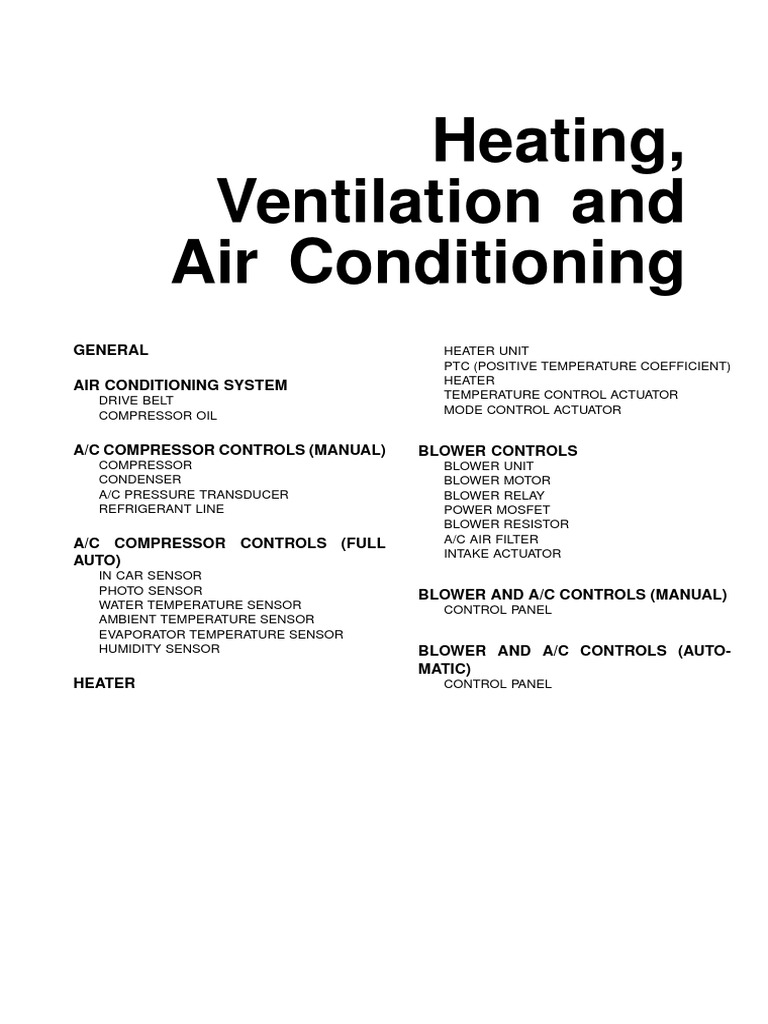 HVAC System Guide for Technicians | PDF | Air Conditioning | Hvac