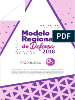 Modelo Regional de Defensa Acompañamiento e Incidencia para El Empoderamiento de Las Mujeres